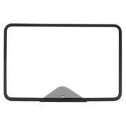 Sign Frame with Triangular Wedge Base Matte Black Metal Horizontal - 11"L x 7"H by SHAW & SLAVSKY INC – Metal, Black, Model E-KK7X11
