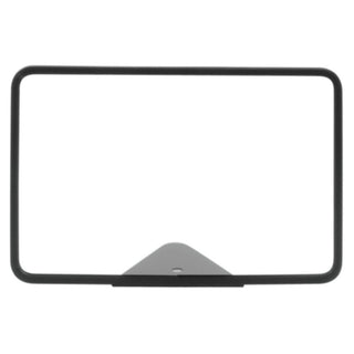 Sign Frame with Triangular Wedge Base Matte Black Metal Horizontal - 11"L x 7"H by SHAW & SLAVSKY INC – Metal, Black, Model E-KK7X11