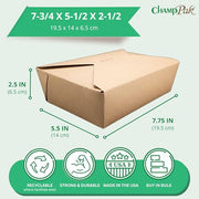 SOUTHERN CHAMPION TRAY Kraft / 7-3/4" x 5-1/2" x 2-1/2" / 4.0 liters Boxes