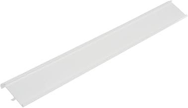 HUBERT Double Wire Ticket Molding White Plastic - 29 1/2" L x 1 1/4" H