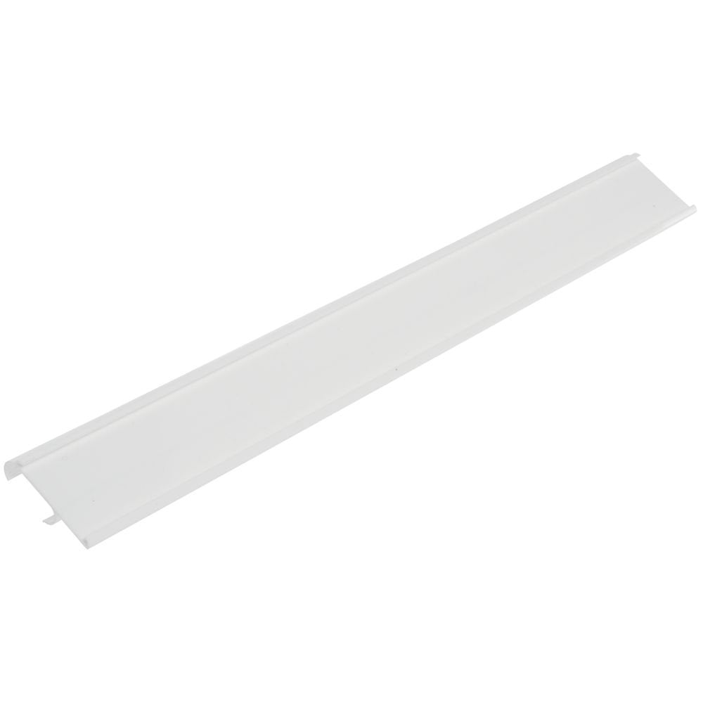 Double Wire Ticket Molding White Plastic - 29 1/2" L x 1 1/4" H by HUBERT – Plastic, White, Model 76290-WHITE