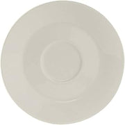 Tuxton China AMU-082 A.D. Saucer, 4-5/8" Diameter, Round, Microwave and Dishwasher Safe, Oven Proof, Fully Vitrified, Ceramic, AlumaTux, Modena, Pearl White, Pack of 36