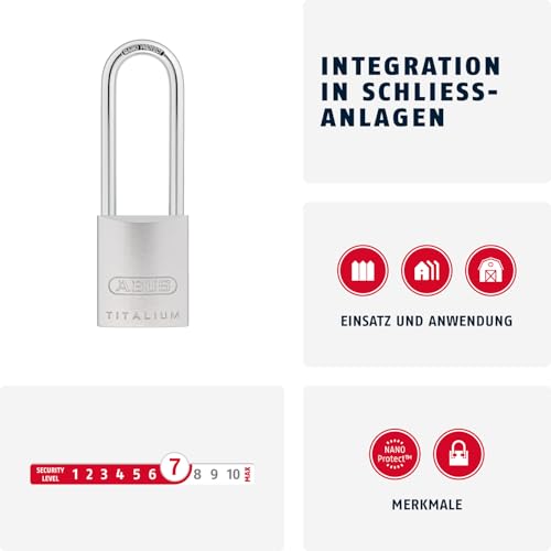 ABUS 86TIIB/45HB80 / Multicolor / Contemporary Keyed Padlocks