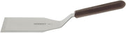 HUBERT Heat Resistant Square Edge Food Turner Stainless Steel with Brown Polypropylene Handle - 7"L x 4"W Blade