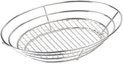 G.E.T. 4-84814 Grid Basket with Raised Grid Base, Stainless Steel, 12-1/2" x 9-1/4" x 2-1/4", Oval, Case of 12