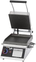 Star PGT7IE Pro-Max 2.0 Sandwich Grill with 7.5"W x 14.2"D Grooved Cast Iron Surface & Timer