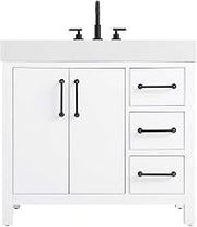 Elegant Kitchen and Bath 36" Single Bathroom Vanity in White