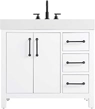 Elegant Kitchen and Bath 36" Single Bathroom Vanity in White