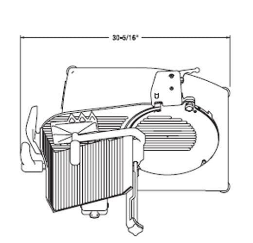 Burnished HD 13" Manual Slicer by Hobart – Stainless Steel, Metallic, Model HS6-1