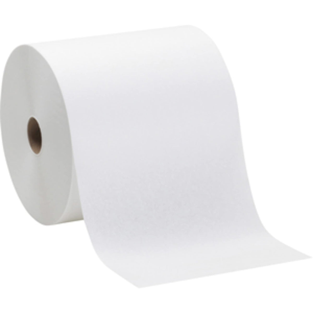 White Paper Towels Roll 7-7/8"W x 1000'L by Georgia-Pacific – (Case of 6 Rolls - 1000' Rolls), 40% Recycled Fiber, Paper, Brown, Pack of 6, Model 26470