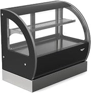 36-inch-wide 120-volt curved-glass countertop Refrigerated deli display case with rear access