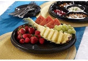 Sabert COPERATION Nova Plus Platter 18" PET Blk Round, 36 CS