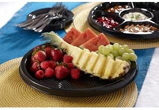 SABERT COPERATION Nova Plus Platter 18" PET Blk Round, 36 CS