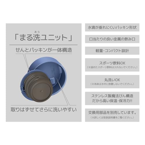 THERMOS ash blue / 16.2 Ounces / Mug Thermoses