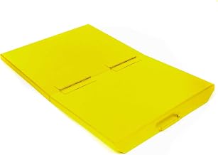 Global Industrial Lid for 1 Cu Yd Self-Dumping Hopper, Yellow