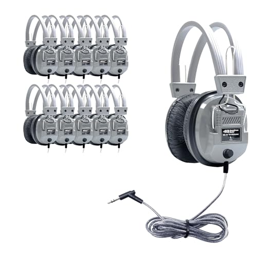 HamiltonBuhl 10 Pack / Gray / 10 Over-Ear Headphones