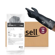 Ansell Medium (8) / Case of 36 / Black Non-Sterile Gloves