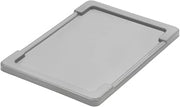 Quantum Lid For Economical Cross-Stack Totes - Fits Containers 44201, 44273, Gray, Lot of 6
