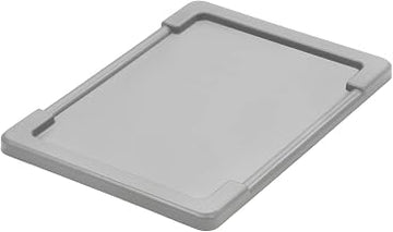Quantum Lid For Economical Cross-Stack Totes - Fits Containers 44201, 44273, Gray, Lot of 6