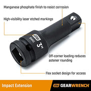 GEARWRENCH 1/4" Drive / 4" / Black Socket Wrenches