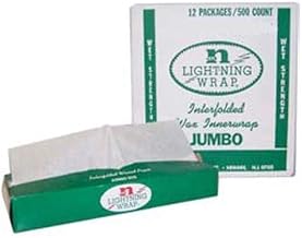 Norpak Lightning Wrap Master Paper Interfolded Deli Wax Paper, 10.75" Length x 12" Width | 12 Box/Case