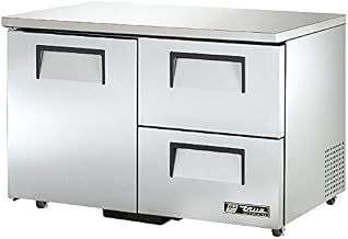 True TUC-48D-2-ADA-HC ADA Compliant 48" Two Section Undercounter Reach-In Refrigerator, Single Door & Two Drawers