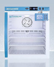 ACCUCOLD 1 cu.ft. Medical Refrigerator, 18” Wide, Compact Vaccine Refrigerator, with NIST Calibrated Data Logger, Glass Door - ARG1PVDL2B