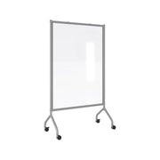 Impromptu Screen Gray Clear Acrylic 42" x 72" by Safco – Steel (frame); Translucent Polycarbonate, Clear, Model 8510GRCL