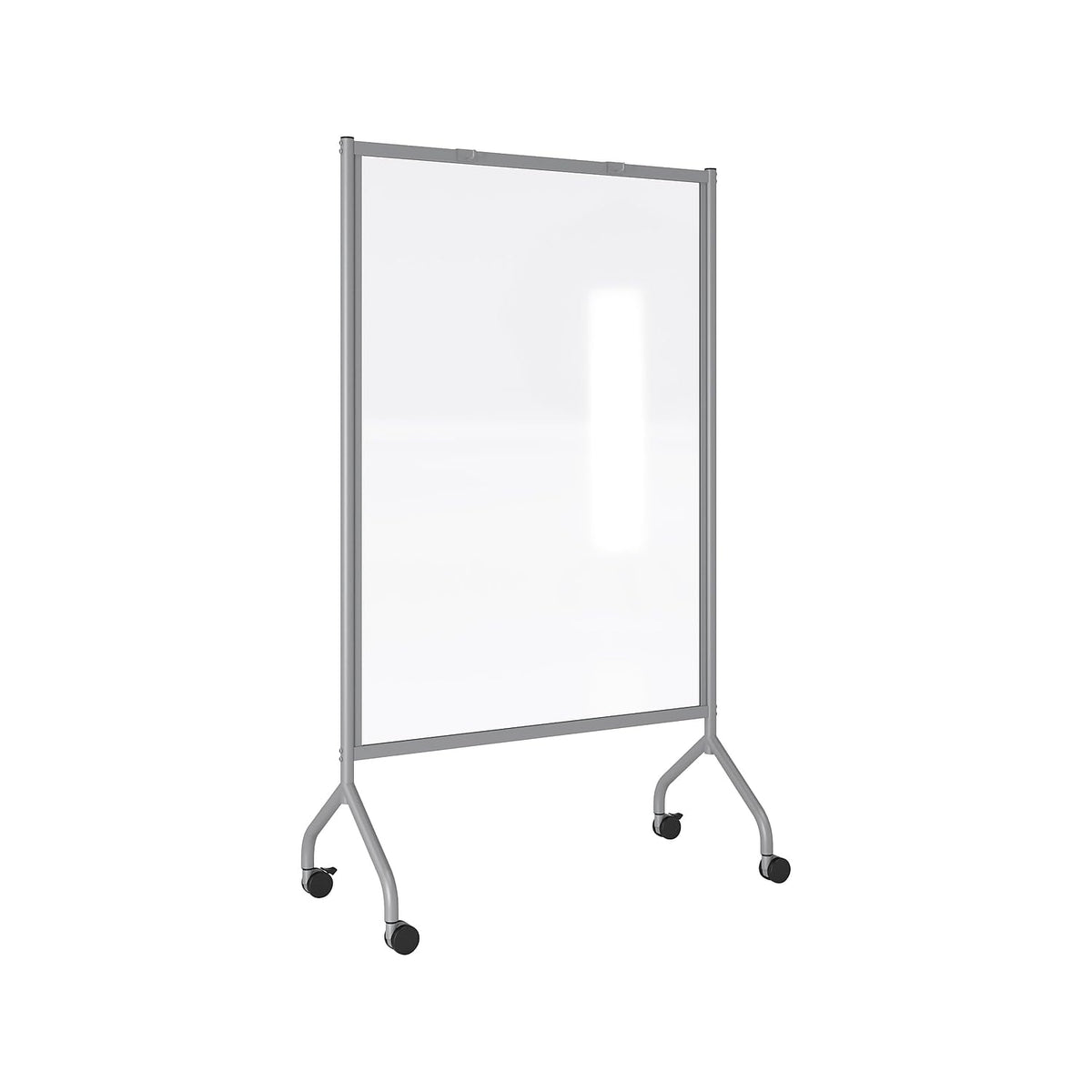 Impromptu Screen Gray Clear Acrylic 42" x 72" by Safco – Steel (frame); Translucent Polycarbonate, Clear, Model 8510GRCL
