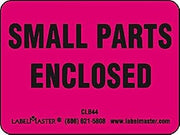 Labelmaster CLB44 Small Parts Enclosed Label, 2" x 1 1/2" (Pack of 500)