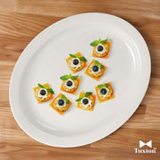 Tuxton 13-1/2-Inch x 11-Inch HL / Eggshell / Contemporary Platters