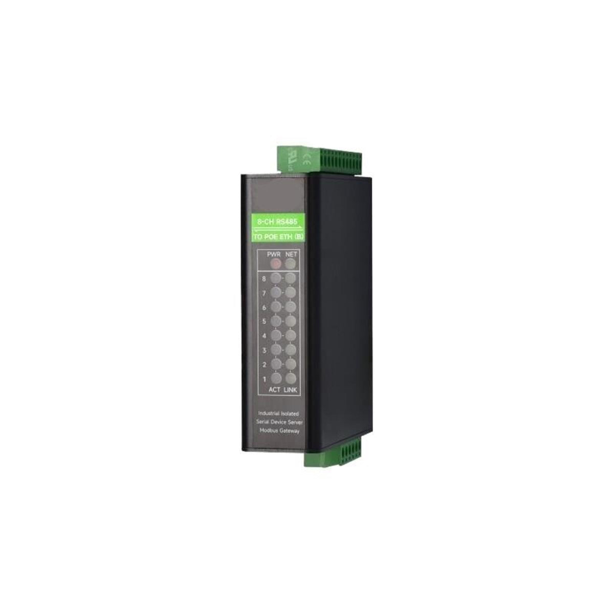 PoE Optional RS485‑RJ45 Rail‑Mount Isolated Serial Server(With PoE) by EJHUMWNZP – One Size, With PoE, Model EJHUMWNZP