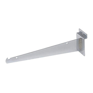 10" Chrome Slatwall Shelf Bracket by Retail Resource – Chrome, Model 1702
