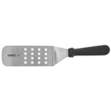 Perforated Food Turner Stainless Steel with Black Polypropylene Handle - 8"L Blade by HUBERT – Medium, Stainless Steel, Silver, Model GS-10502200HAKBK