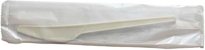 KITCH 24/7 Individually Wrapped PLA Knives, White, 6.4 inch, 1000 Count