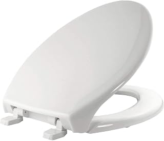 Bemis 1900000 Plastic Elongated Toilet Seat, White