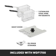 Waring 15lb Deep Fryer / Silver / 1 Deep Fryers