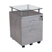 Techni Mobili Grey / Regular / Modern Vertical File Cabinets