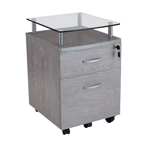Techni Mobili Grey / Regular / Modern Vertical File Cabinets