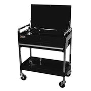 32" Professional 1 Drawer Service Cart - Black by Homak – 17.5"L x 34.5"W x 35.63"H, Metal, Black