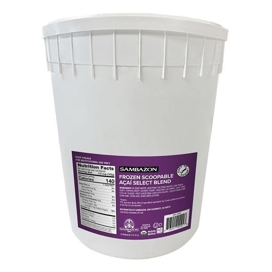 Sambazon Acai Select Blend with Coconut Sugar / 384 Fl Oz (Pack of 1) / 1 Smoothie Mixes