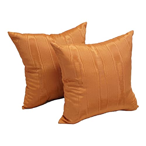 Blazing Needles Moire Sunset / 17" / Casual Throw Pillows
