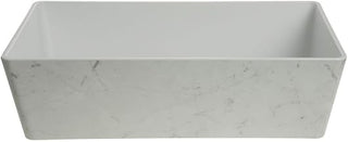 HUBERT Pan Housing Full Size Marble Melamine - 20 7/8" L x 12 7/8" W x 6" H
