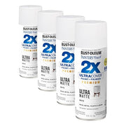 Rust-Oleum Ultra Matte White / 12 Ounce (Pack of 4) / Ultra Matte Spray Paint