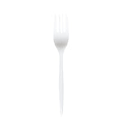 Prime Source Polypropylene Fork Individually Wrapped, Medium Weight, White, Case of 1000