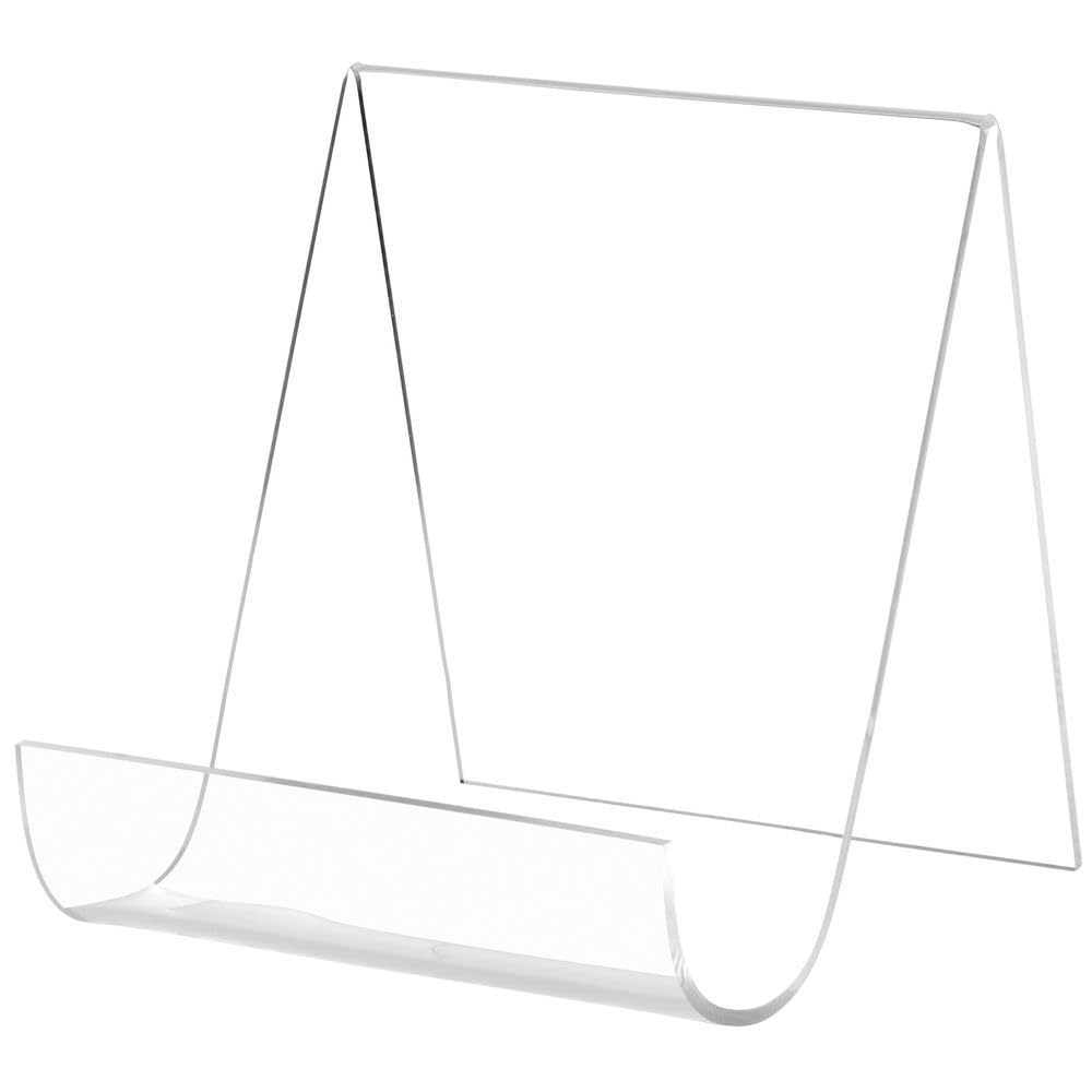 Acrylic Rectangular Pedestal Easel by Retail Resource – Plastic, Clear, Model 1063