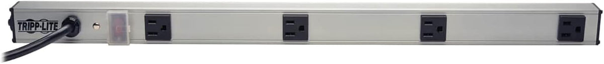 TRIPP LITE 4 Wide-Spaced Outlet Bench & Cabinet Power Strip, 24 in. Length, 6ft Cord with 5-15P Plug (PS240406)