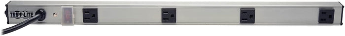 TRIPP LITE 4 Wide-Spaced Outlet Bench & Cabinet Power Strip, 24 in. Length, 6ft Cord with 5-15P Plug (PS240406)