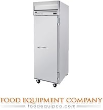 Beverage-Air HFP1W-1S Horizon Series One Wide Section Solid Door Reach-In Freezer 34 cu.ft. Capacity Stainless Steel Front and Sides Aluminum