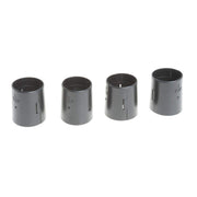 Split Sleeves for Wire Shelving Black 4 Per Pack by HUBERT – Plastic, Black, Model 1.5SLV